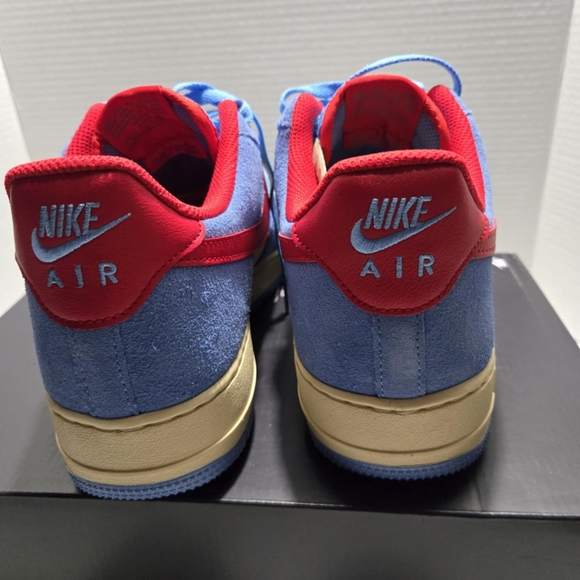 Nike Air Force 1 Premium Low Blue and Red Beige Sneaker Streetwear BrandNew 10.5 - Picture 16 of 16